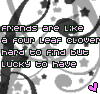 Friends Are Like A Four Leaf Clover