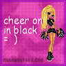 Cheer On In Black