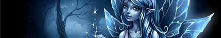 Blue magical fairy