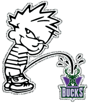 Calvin Peeing On Milwaukee Bucks