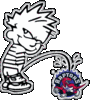 Calvin Peeing On Toronto Raptors