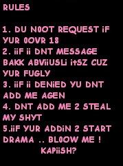 Myspace Rules