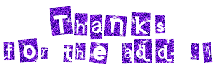 Thanks For The Add :) Blinking