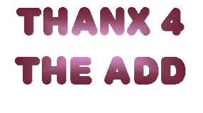 Thanks 4 The Add Moving Letters