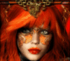 woman with orange hair
