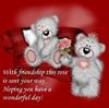 With Friendship This Rose Is Sent Your Way Hoping You Have A Wonderful Day