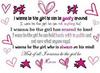 I wanna be the girl