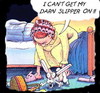 I Can't Get My Darn Slipper On