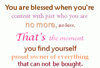 You Are Blessed When You're 