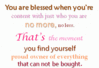 You Are Blessed When You're 