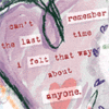 I Felt That Way About Anyone