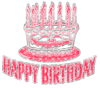 Happy Birthday red cake
