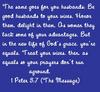 Be Good Husbands To Your Wives