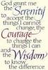 God Grant Me The Serenity