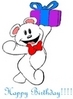 Happy Birthday bear present