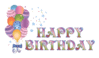 Happy Birthday balloons