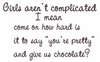 Girls Aren't Complicated