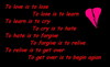 To Love Is To Lose