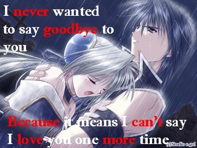 I Never Wanted To Say Goodbye To You