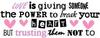 Love Is Giving Someone The Power 