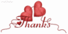 Thanks Red Hearts