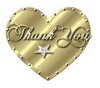 Thank You Gold Heart