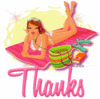 Thanks Girl On The Beach