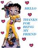 Hello Thanks For Being My Friend