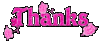Thanks Pink Glitter