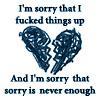 I'm Sorry That I ***** Thinfs Up