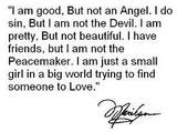 I Am Just A Small Girl In A Big World Trying To Find Someone To Love