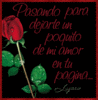 Pasando Para Dejarte Un Poquito De Mi Amor En Tu Pagina