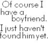 Of Course I Have Boyfriend