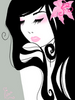 Gril Black Hairs