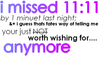 I Missed 11:11