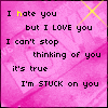 I Hate You But I Love You I Can't Stop Thinking Of You It's True