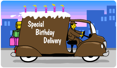 Special Birhtday Delivery Car