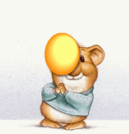 Happy Birthday Mouse With Balloon