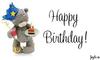Happy Birthday! Bear Blue Crown