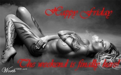 Happy Friday Girl Tattoo