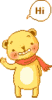 Hi Bear Animated Hand