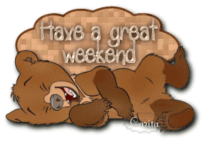 Have A Great Weekend Animated Bear