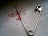 Pin With Blood