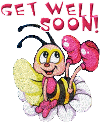 Get Well Soon ! Pink Letters
