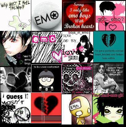 Emo Icons Collage