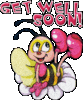 Get Well Soon ! Pink Letters
