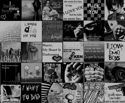 Emo Icons Black And White