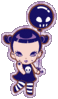 Hello Girl With Skull Logo