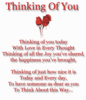 Thinking Of You Today With Love In Every Thought
