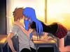 Kiss Girl Blue Hairs